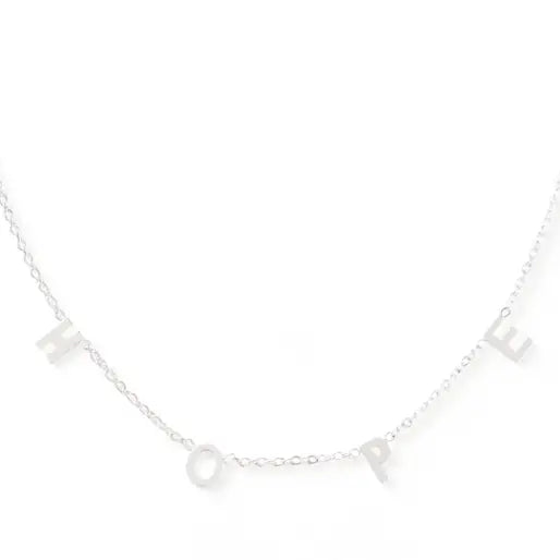 Silver HOPE Letter Necklace