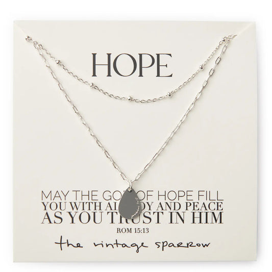 Silver Teardrop Necklace