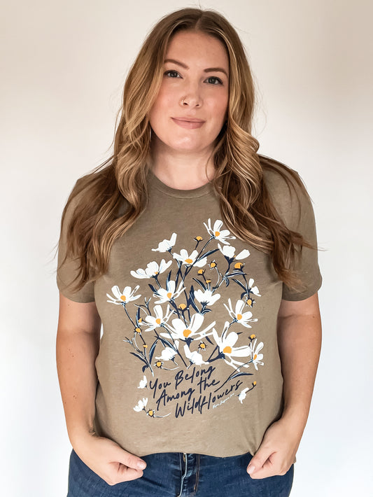 WILDFLOWER Tee- Olive