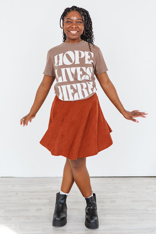 Hope Lives Here - Espresso
