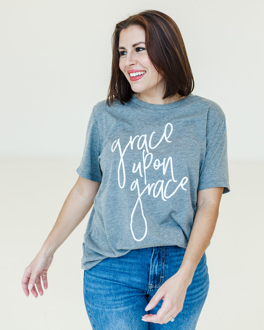Grace Upon Grace -  Short Sleeve T-Shirt - Grey