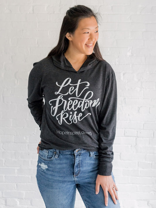Let Freedom Rise Hoodie - Slate/Charcoal - Unisex