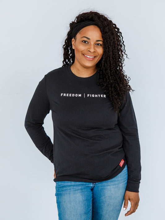 FREEDOM FIGHTER - Black Long Sleeve T-Shirt
