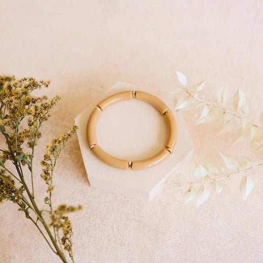 Skinny Acrylic Bamboo Bracelet