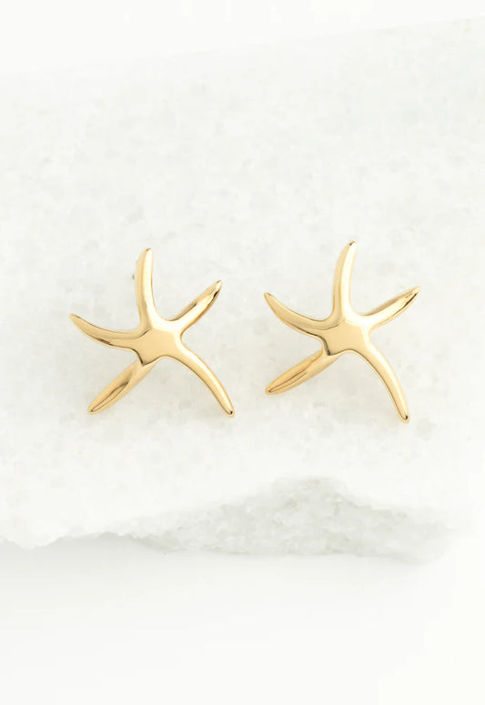 Gold Starfish Hope Studs