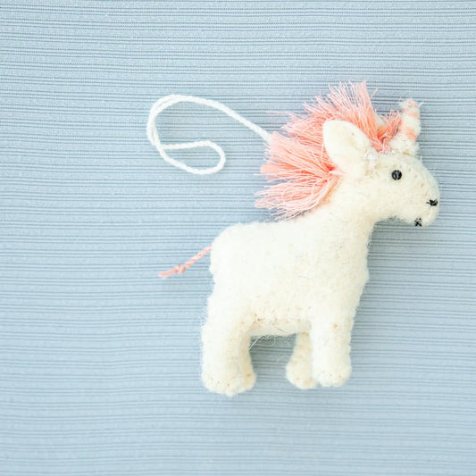 Felt Unicorn Ornament
