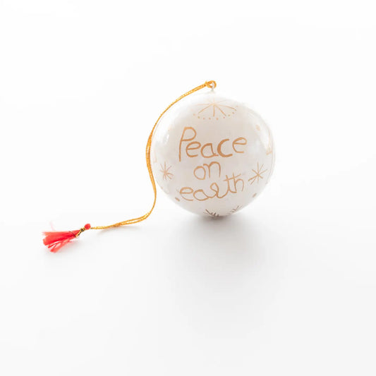 Peace on Earth Christmas Ornament