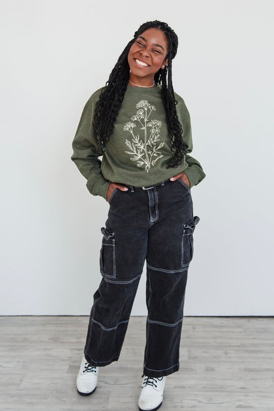 Flourish Crew Neck Sweatshirt