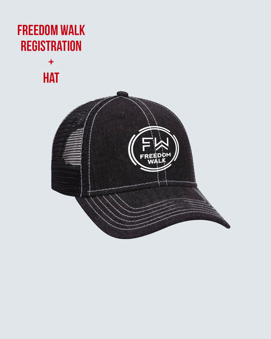 Freedom Walk Registration + Hat
