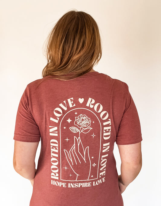 Rooted In Love T-Shirt - Clay