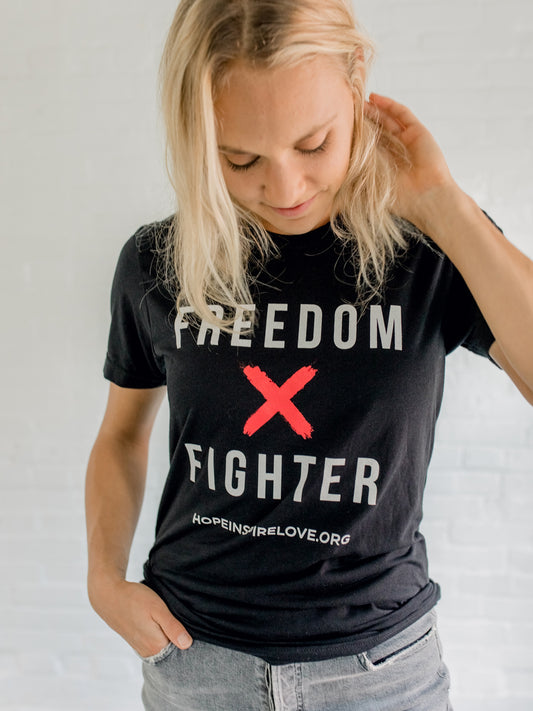 Freedom Fighter - Black Short Sleeve T-Shirt - Unisex