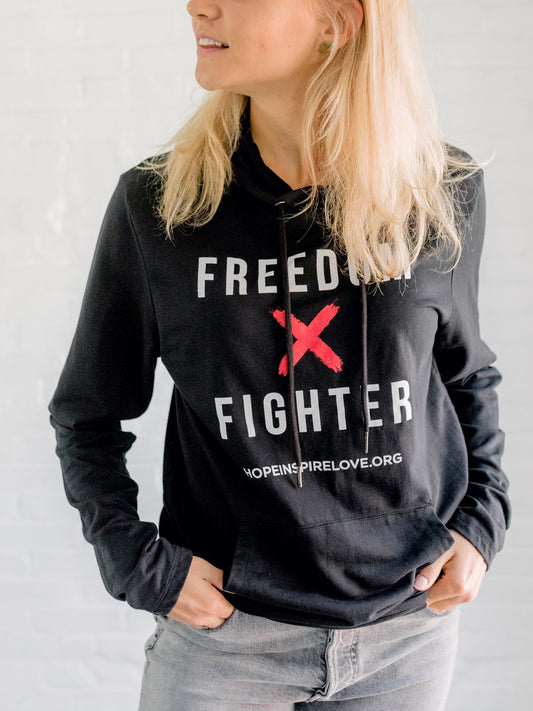 Freedom Fighter - Black Hoodie - Unisex