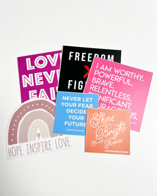 6-Pack Inspirational Stickers