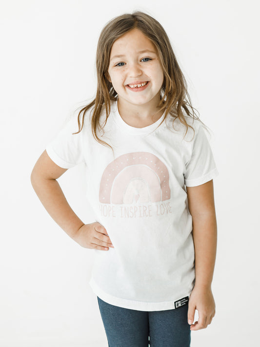 White Rainbow Short Sleeve T-Shirt - Youth & Toddler